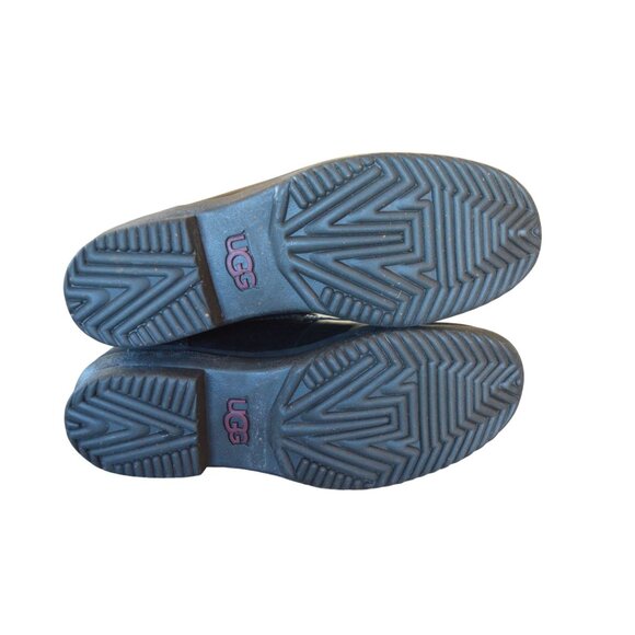 UGG Kesey Waterproof Leather Winter Moto Combat Ankle Boots Womens Size 7.5 Gorp - Picture 7 of 9